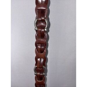 Amiee Lynn Leather‎ Belt Sz M Cognac Color With Stirrups Equestrian